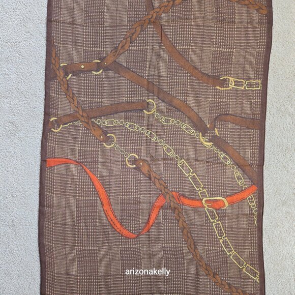 NWT Ralph Lauren Wool Lightweight Scarf Equestrian - Picture 6 of 9